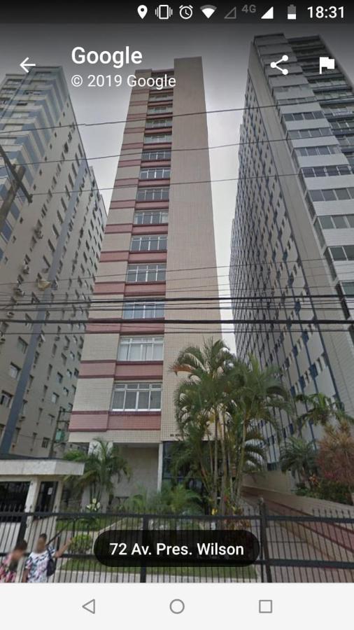 Apartamento Frente Ao Mar Em Santos Esterno foto
